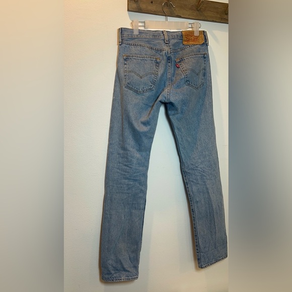 Levi's Men's Straight Jeans - Light Blue - Picture 4 of 7